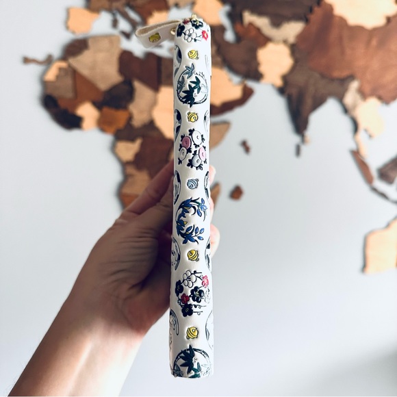 Bunkoya Oozeki Asakusa Yuzen Cat Nibi Iro Long Japan Floral Embossed Wallet - Picture 6 of 11